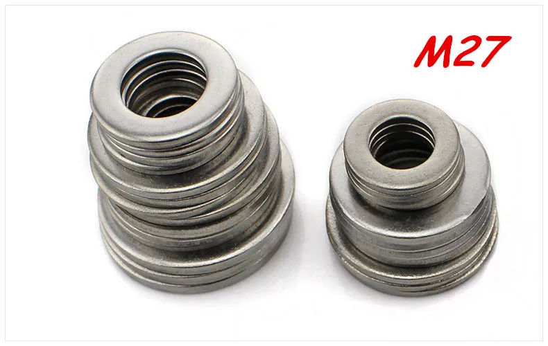 

Free shipping M27 304 Stainless Steel Flat Washer Plain Washer Flat gasket