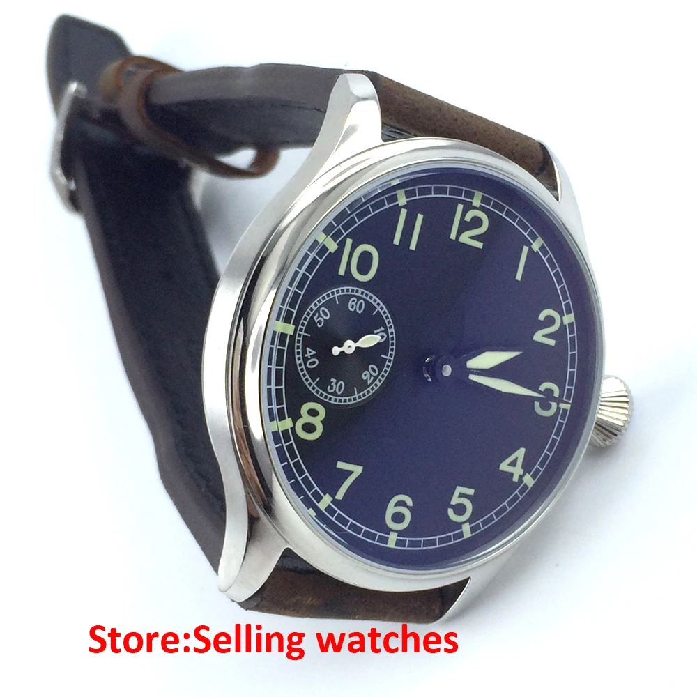 Мужские часы parnis 44 мм 3600 unitas 6497 с ручной обмоткой|watch men|watch men watchwatch watch |