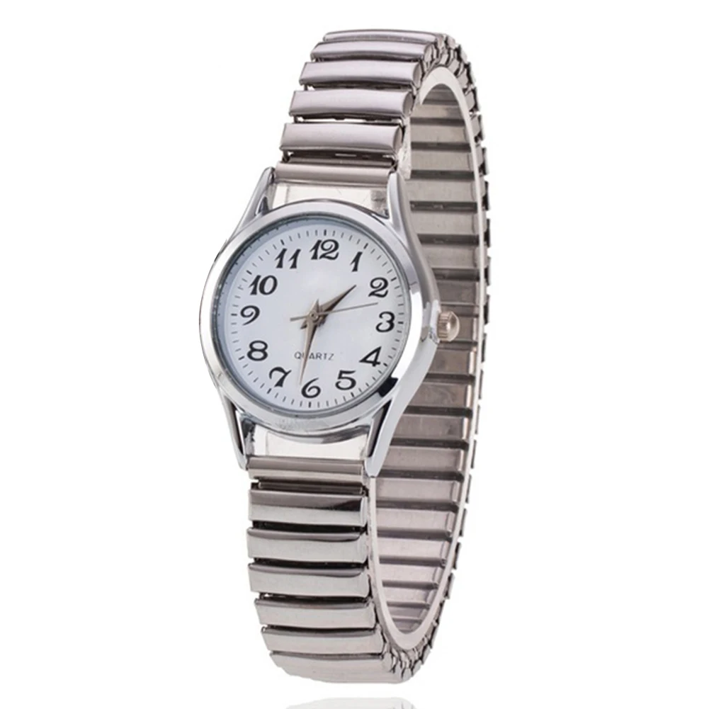 Stainless Steel Band Alloy Lovers Business Quartz Movement Wristwatch Elastic Strap Couple Wrist Watch | Наручные часы