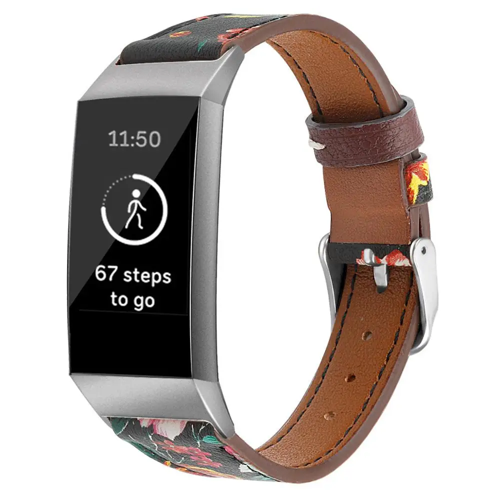6 Ремешок для Fitbit Charge 3 ремешок сменный кожаный браслет для Fitbit Charge 3 Correa Fitbit ремешок для часов 63007 - Цвет ремешка: 6