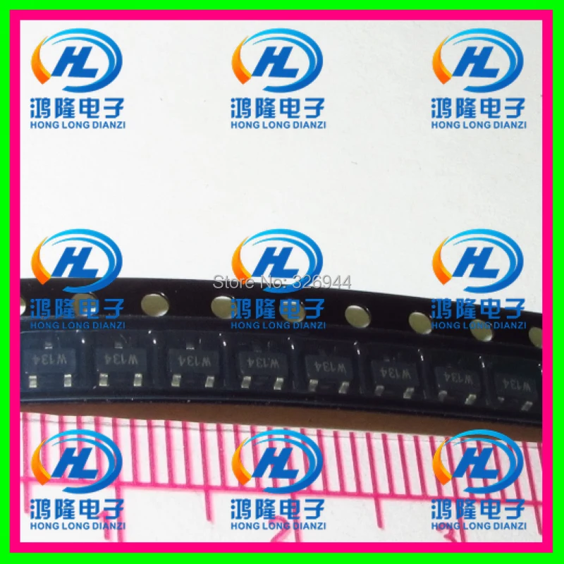 10 шт./лот WSH134 W134 SOT-23 Датчик Холла SMD 100% новый однополярный (S:250G) Магнитный