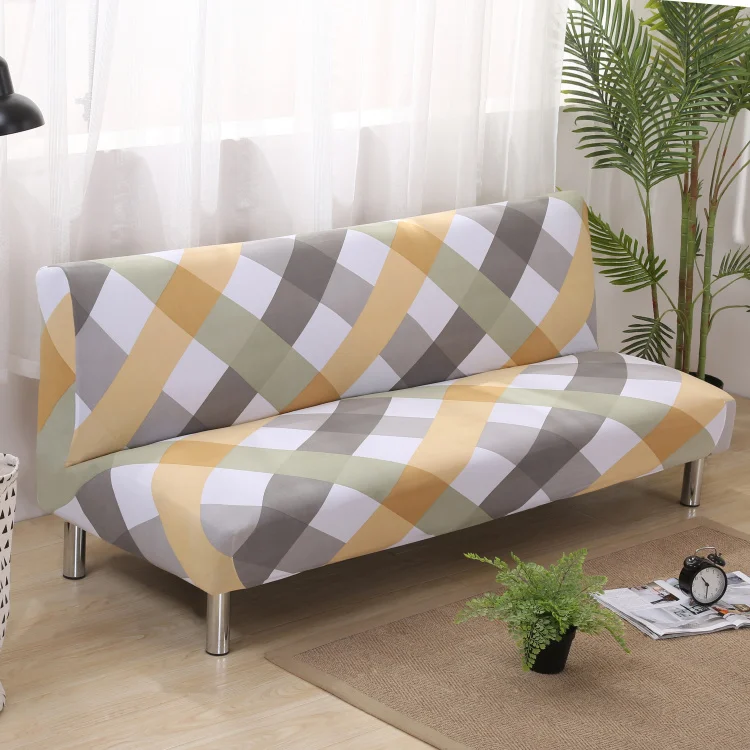 

30 Sofa Cover Spandex Elasticly Bench Cover All-inclusive Wrap Tight No Armrest Folding Cover Stretch Couch Cover