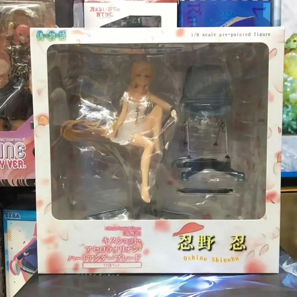 Аниме Фигурка 18 см Bakemonogatari Oshino Shinobu 12 лет Ver. 1/8 весы ПВХ фигурка Коллекционная