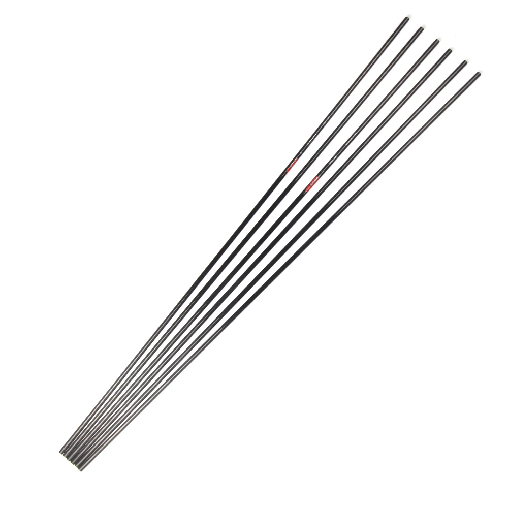 12 шт. чистый углерод стрелка вал позвоночника 300/340/400/500 OD7.6mm ID6.2mm 30 5 &quot/32&quot Длина