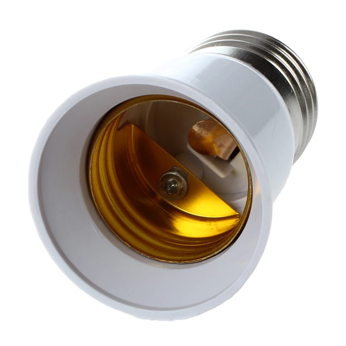 E27 to Bulb Holder Silver Tone White Adapter Extender Dropshipping | Лампы и освещение