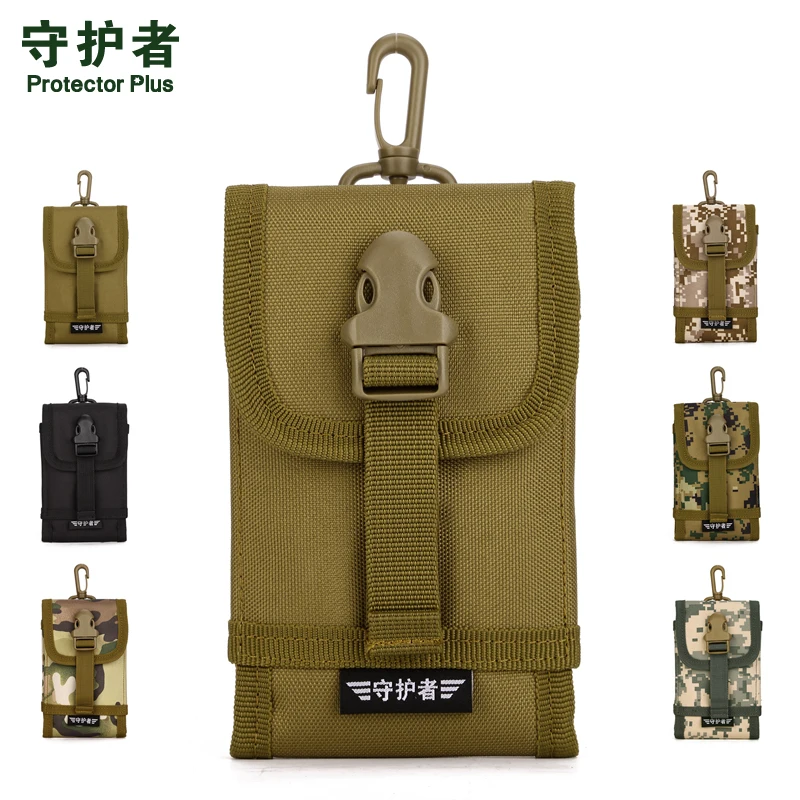 Военная Защитная Сумка Molle EDC Plus A006, Спортивная камуфляжная нейлоновая тактическая поясная сумка 5,", сумка для мобильного телефона