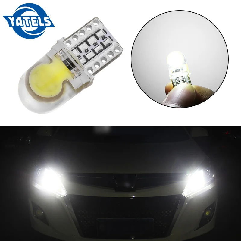 1 шт. Авто T10 светодиодный холодный белый 194 W5W 168 COB кварцевая Автомобильная супер