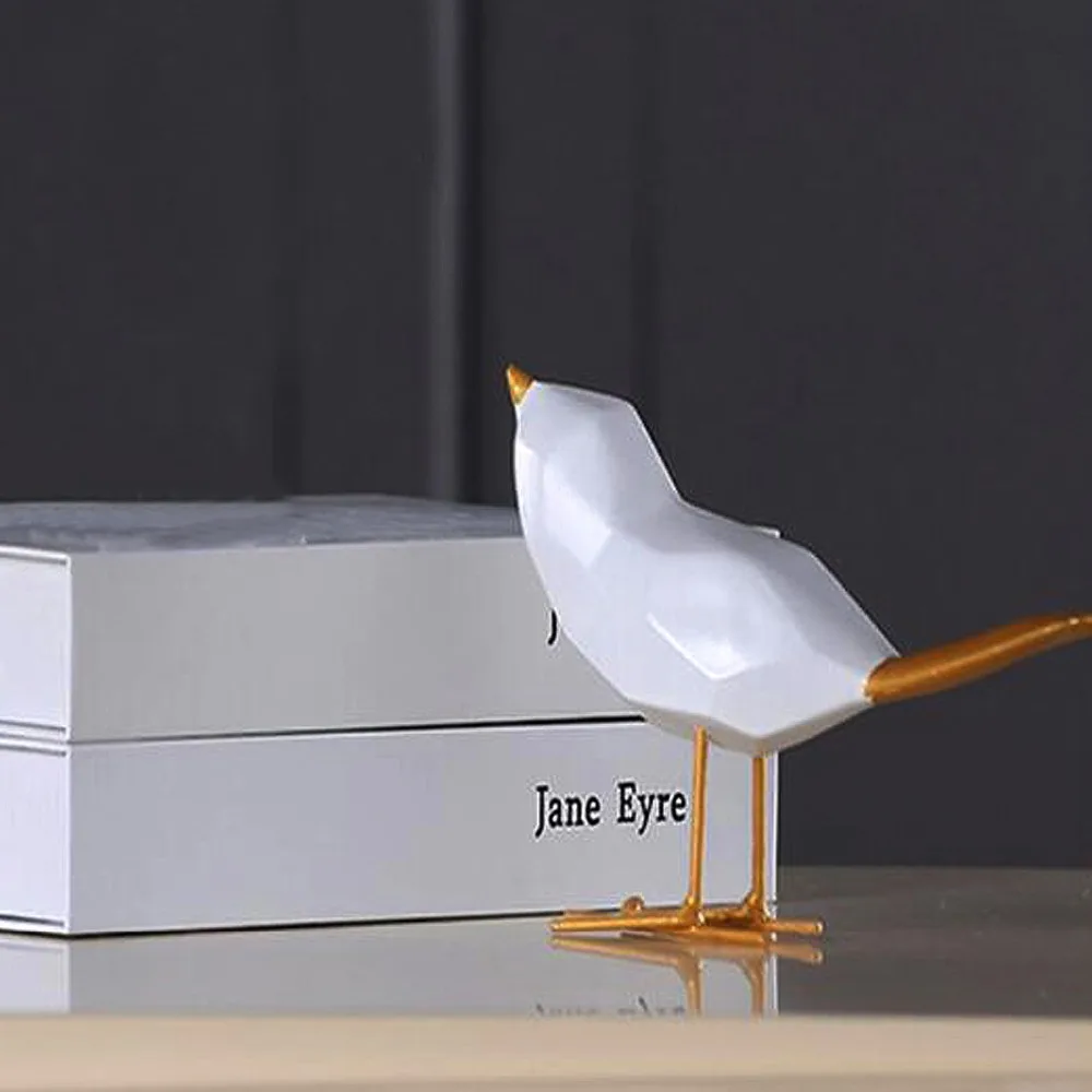 Геометрическая фигурка птицы из смолы украшение для дома ремесло Свадебный