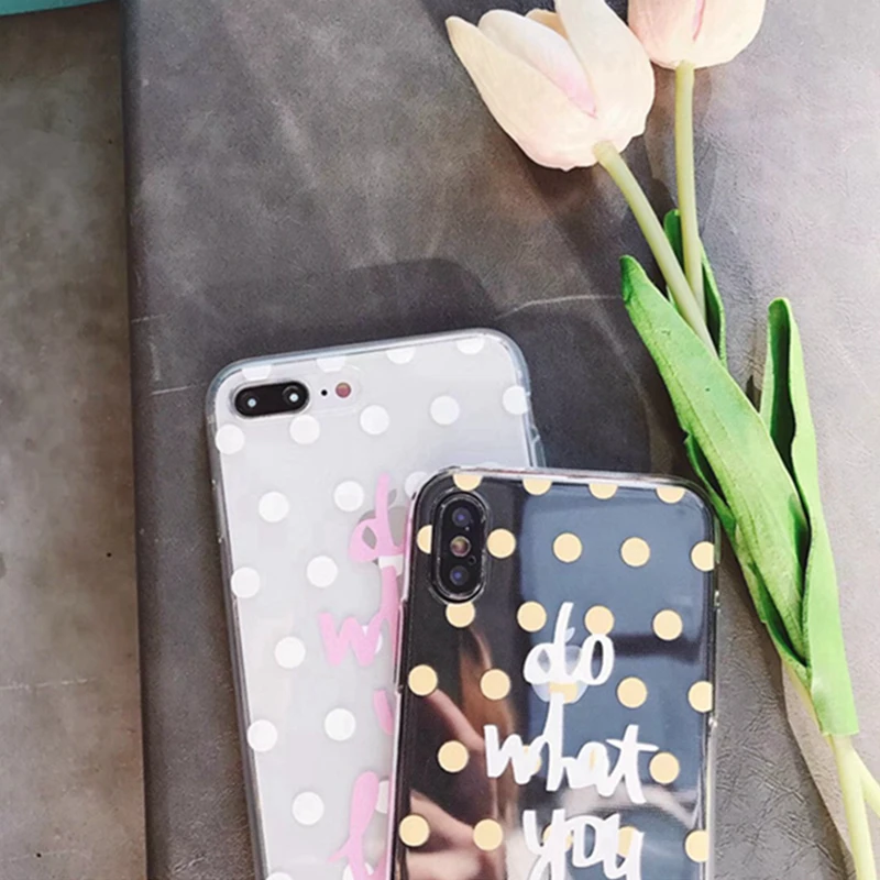 WMZSUCC волновой точки ультра тонкий прозрачный мягкий чехол для телефона iPhone X 6s 6 8