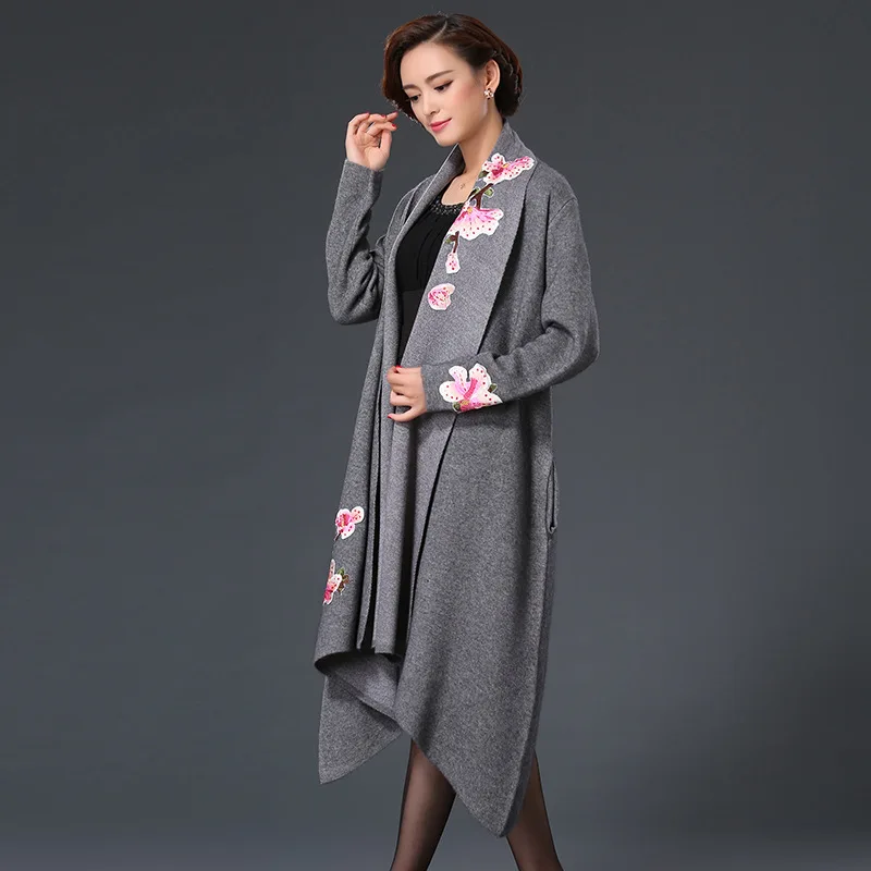 Длинное шерстяное пальто 2020 Новое поступление элегантная женская куртка с