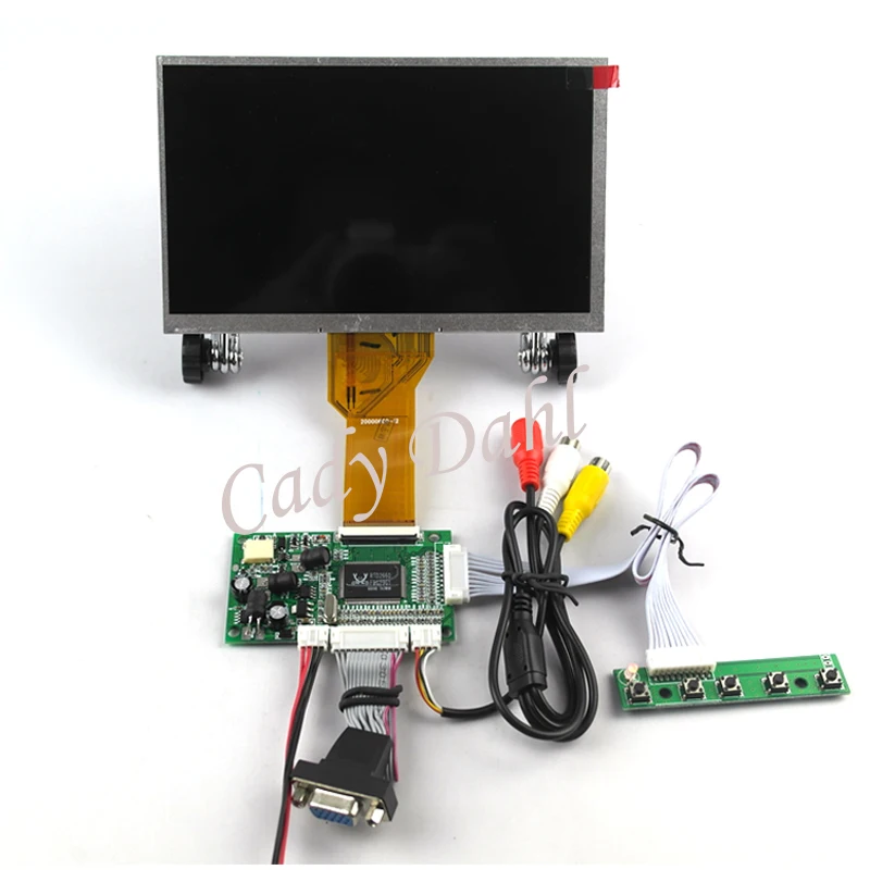 VGA AV TTL 50 контактов плата контроллера ЖК драйвера DIY наборы + 7 дюймов 800X480 TFT AT070TN90 92