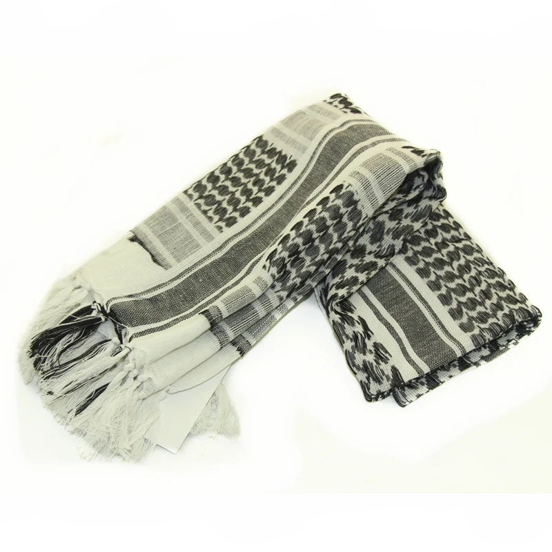 

Tactical Bandana Men Soft Cotton Arab Keffiyeh Neck Scarf Military Shemagh Thickened Hijab Women Windproof Dustproof Sun Scarves