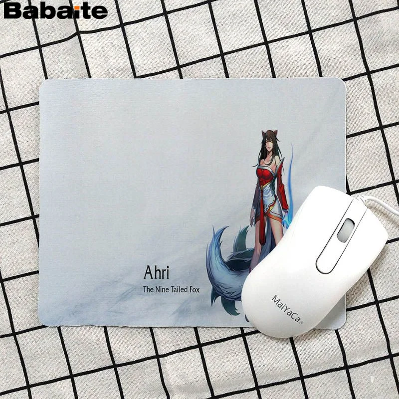 Babaite Лидер продаж Ahri League Of Legends красивый коврик для мышки в стиле аниме оптовая