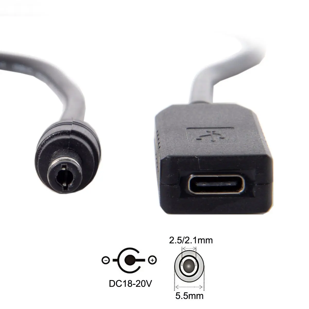 Кабель DC 20V 5 2 5mm & 1mm к USB 3 1 Type C разъем питания PD манекен эмулятор зарядный кабель