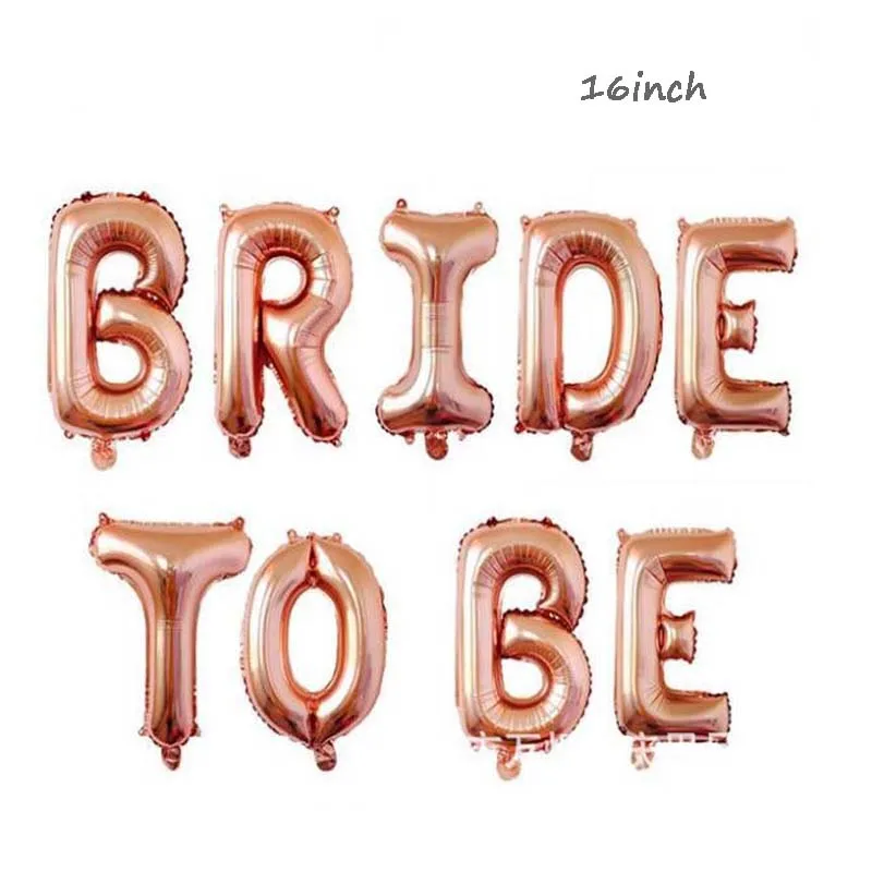 

8Season Team Bride To Be Foil Rose Gold Balloons Wedding Decoration Hen Party Photo Bridal Shower Bachelorette Party Supplies