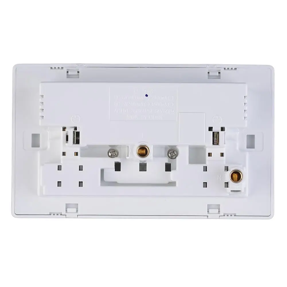 Универсальный двойной 2 USB разъем 2100mA настенный выключатель питания зарядное