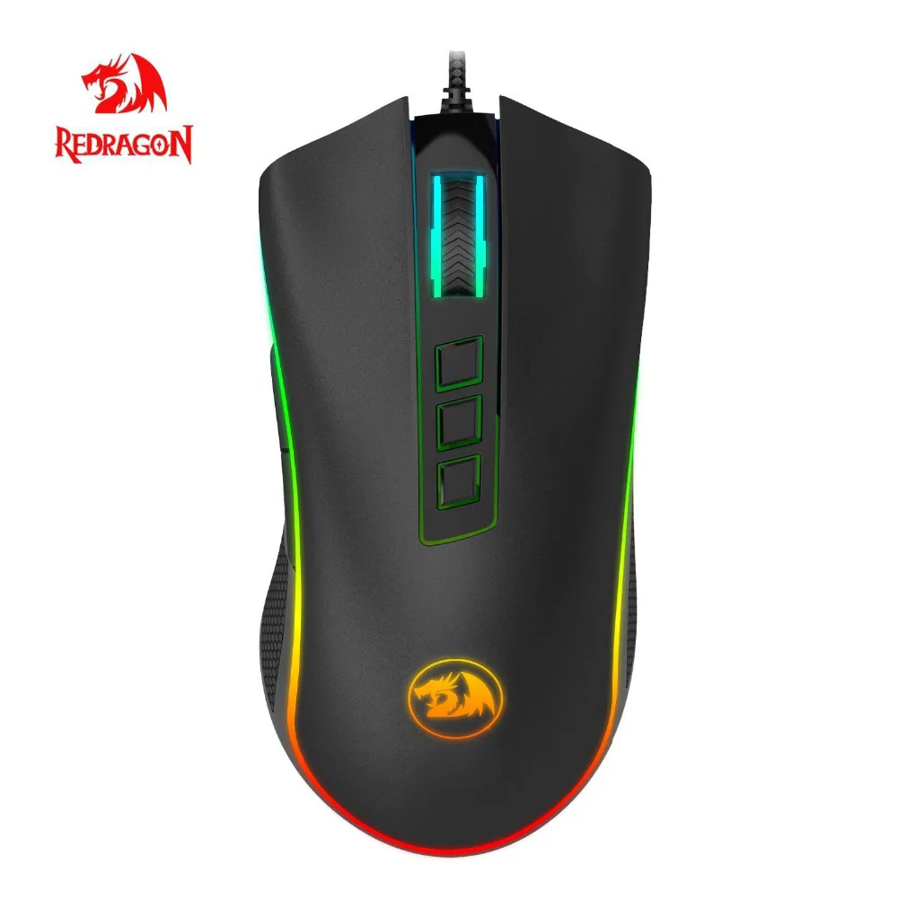 Redragon M711 Кобра игровой Мышь с Chroma RGB Цвет подсветкой 5000 Точек на дюйм джедай