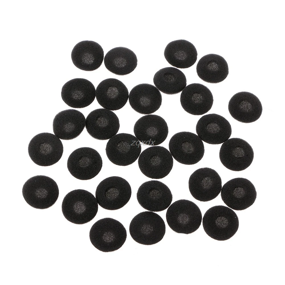 

30Pcs 15mm Soft Foam Sponge Earphone Headphone Earbud Ear Pad Covers Replacement