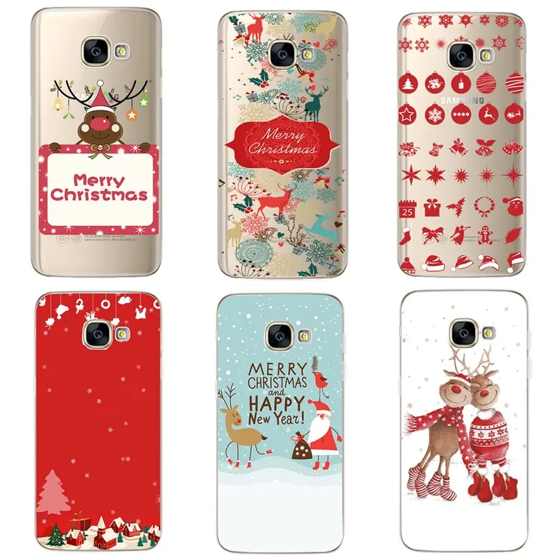 Soft Case for Samsung Galaxy S9 Christmas Claus Capinha Phone Cover For A7 2017 S8 A8 Plus 2018 J530 Capas |