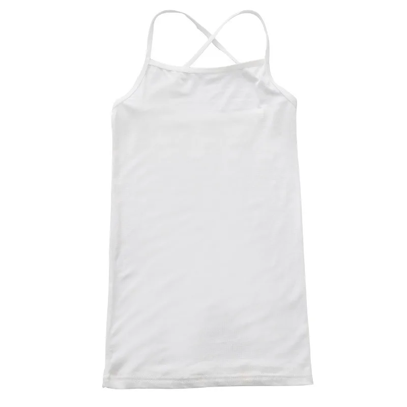 Летний топ 2018 топы на бретельках для маленьких девочек эластичная майка без