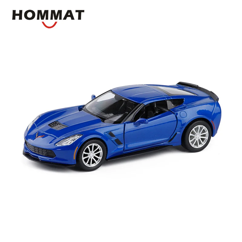 HOMMAT масштаб 1:36 Chevrolet Corvette C7 спортивная модель автомобиля из сплава Модель детские