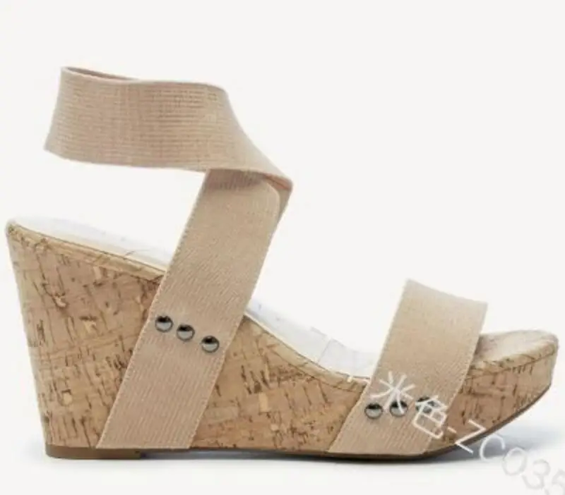 Женские босоножки на платформе и каблуке Chaussure женская летняя обувь с открытым