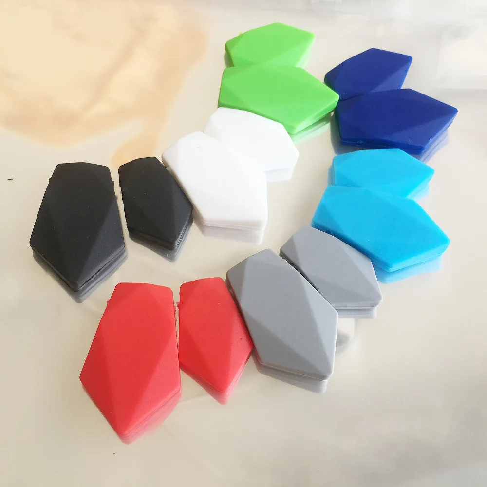 Силиконовые Прорезыватели для зубов 5 пар в комплекте|necklace beads|pendant beadsteething necklace |