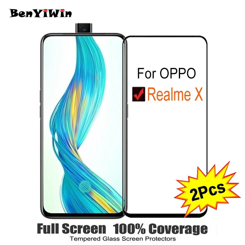 2 шт полное покрытие экрана протектор Закаленное стекло для OPPO Realme X 6 53 &quot9 H
