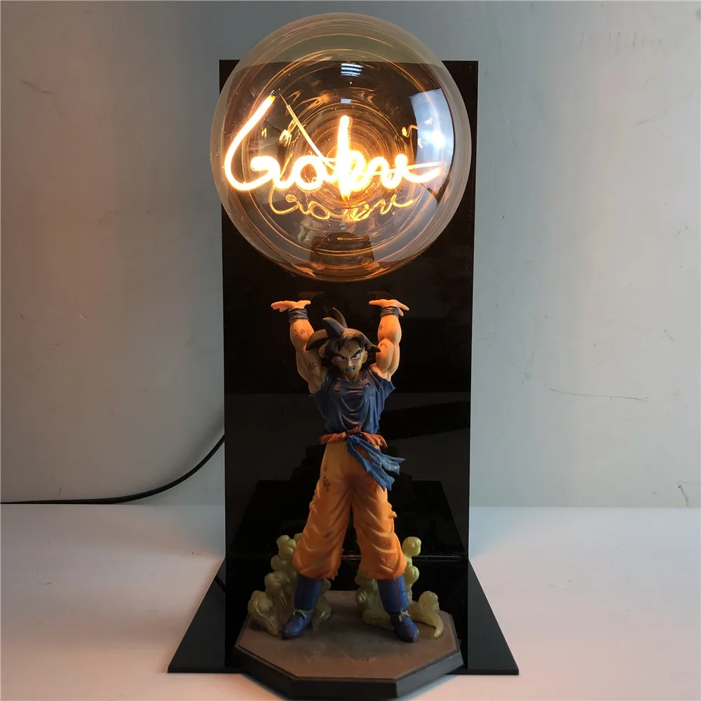 Dragon Ball лампа светодиодный Dragon Ball Z Son Goku фигурки ночник Dragon Ball Супер Goku Genki DmaSpirit бомба настольная лампа DBZ