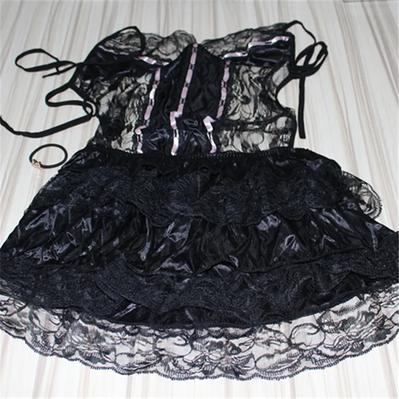 Кружевное сексуальное страстное нижнее белье с открытой спиной и лямкой на шее