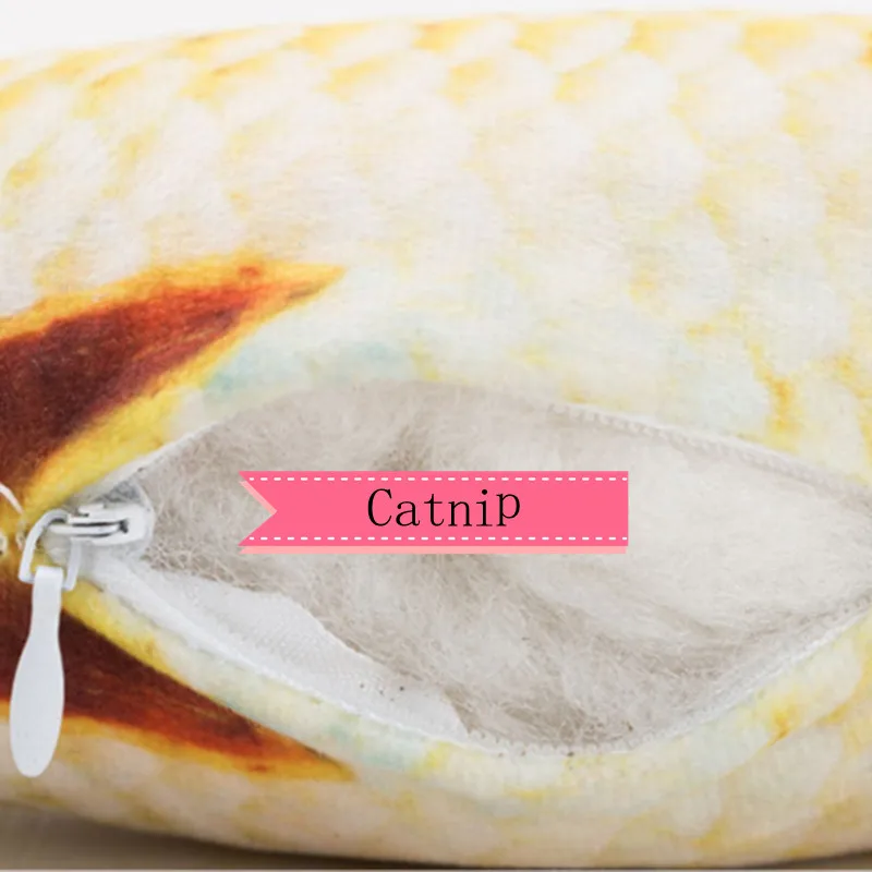 30cmPet Soft Plush Creative 3D Carp Fish Shape Cat Toy Gifts Catnip Stuffed Pillow Doll Simulation Playing For Pet | Дом и сад