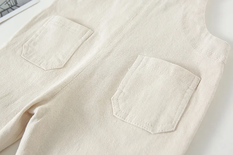 Детские штаны однотонные джинсы на бретельках для маленьких девочек Новые