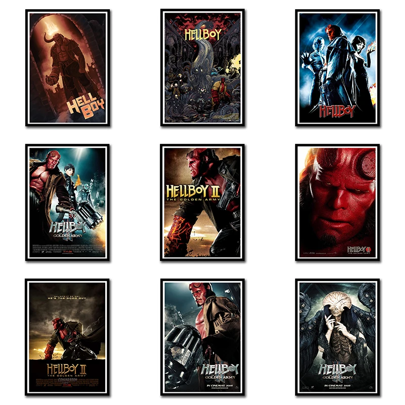Постер Hellboy с прозрачным изображением настенные наклейки украшение для дома