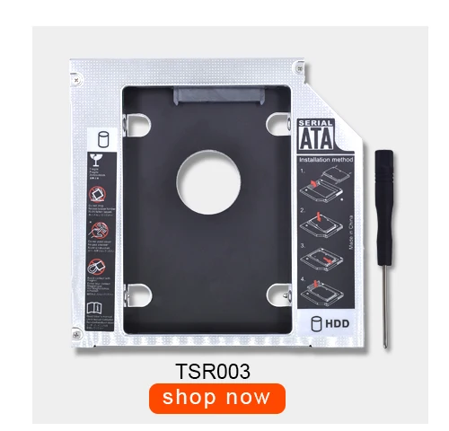 Набор микросхем для ноутбука ODD CD-ROM Optibay алюминиевый 2nd HDD Caddy 12,7 мм IDE to SATA 2,5 SSD DVD чехол Корпус