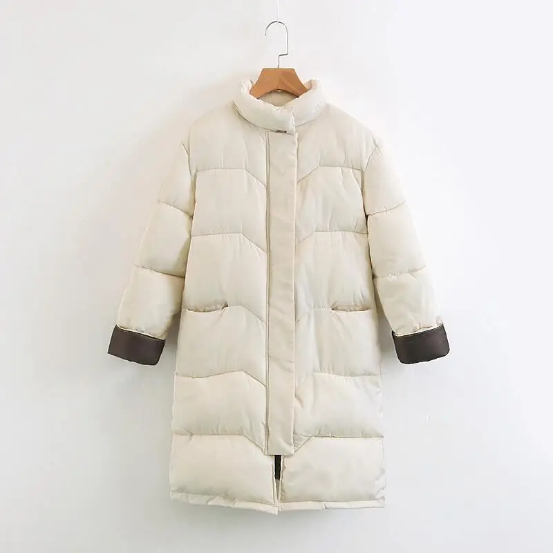 Women's Clothing 2018 Winter Jacket Women New Collar Long Loose Thin Warm Cotton Coat | Женская одежда