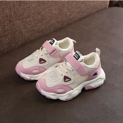 Детская теннисная обувь детская спортивная сетчатая дышащая для маленьких