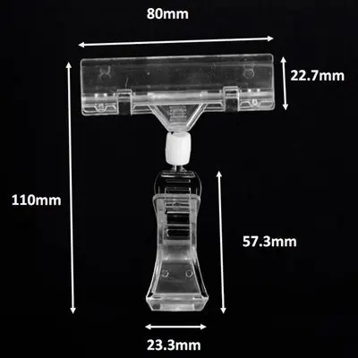 5 шт прозрачный цветной пластиковый вращающийся поп зажим в стиле товара знак