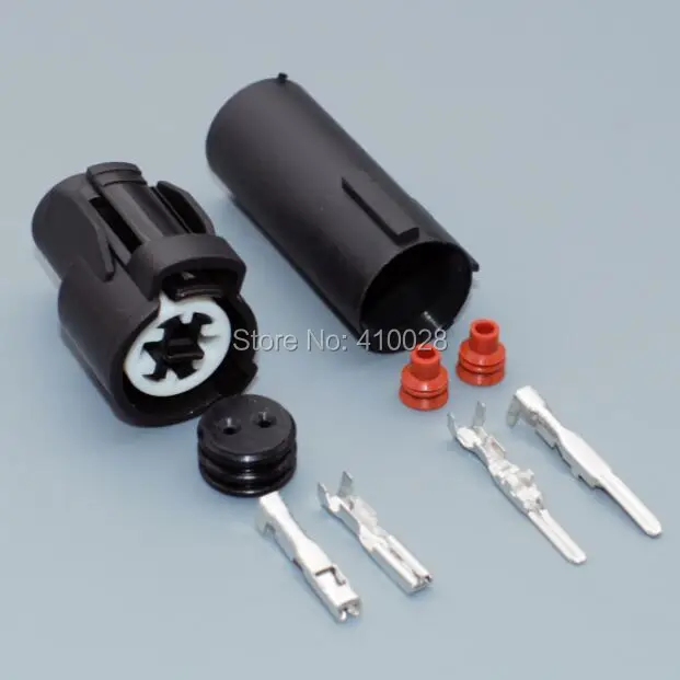 Shhworldsea 2.0mm 2-Pin 2-Way Male Female Intake Air Temperature Plug Pigtail Sensor for Honda Civic 6189-015 Integra image 3