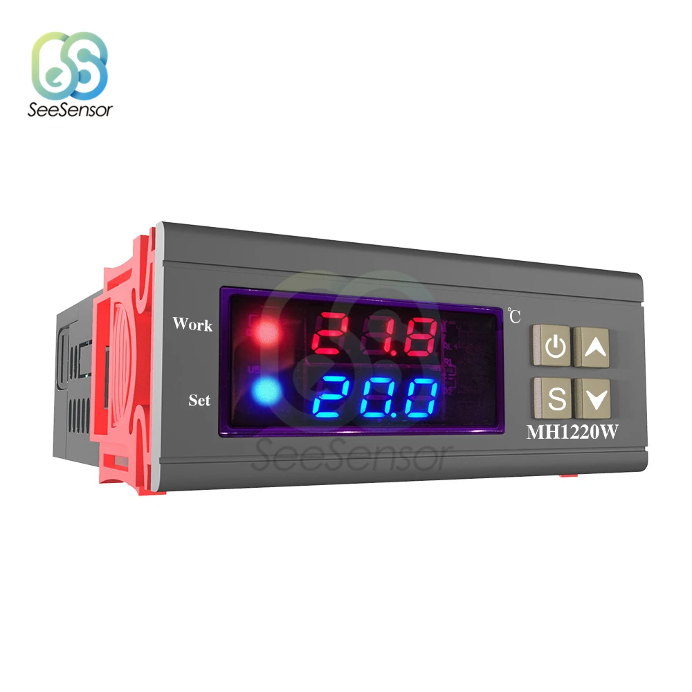 MH1220W DC 12V 72V AC 110V 220V 10A двойной дисплей цифровой регулятор температуры Термостат