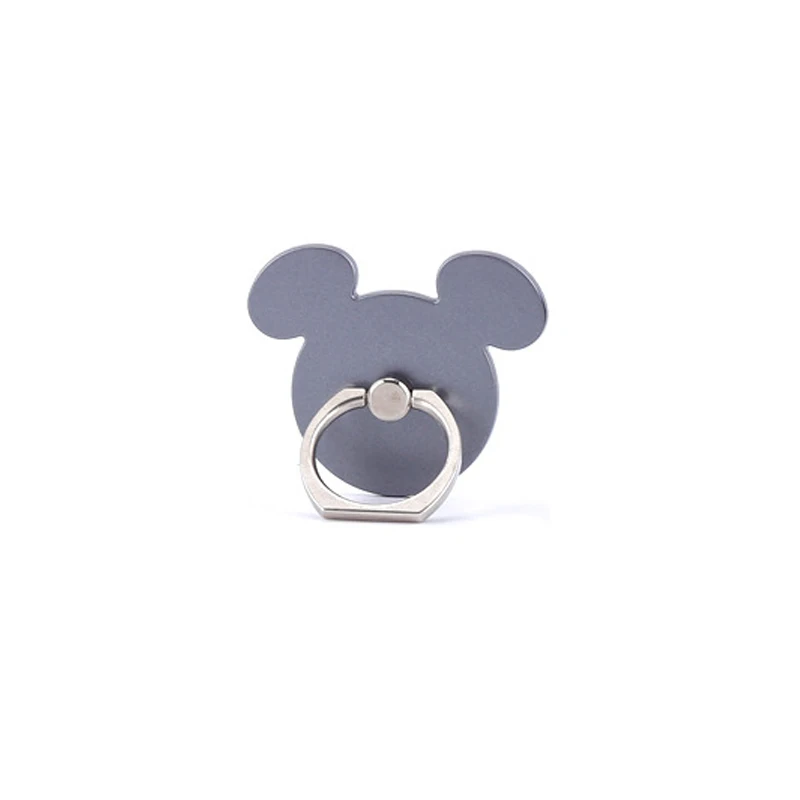 Gray Holder Держатель для смартфона с изображением Микки из мультфильма, подставка, кольцо на палец 360 градусов, гнездо для ленивого человека, подставка для мобильного телефона, ZSMZZY - Цвет: Gray Holder