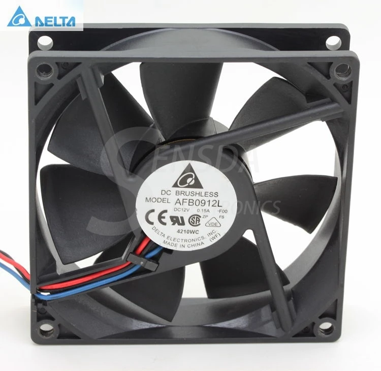 Для delta Electronics AFB0912L-R00 DC12V 0.15A 3-проводной серверный инвертор осевые вентиляторы