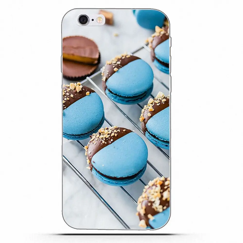 Еда десерт сладкий Макарон Для Huawei G7 Y6 II Y7 для Xiaomi Redmi Note 2 3 5 Mi 4 4C 4I 5S 5X 6X 8 SE Pro TPU