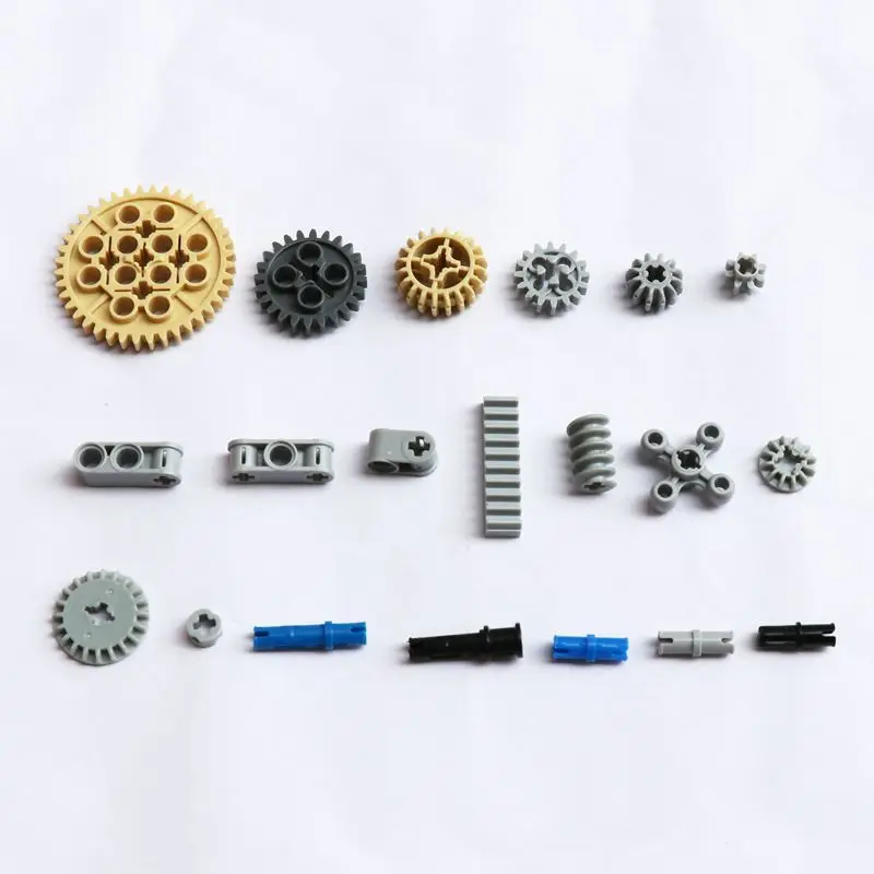 60 шт./компл. объемная техническая серия шестеренки разъемы модель строительный