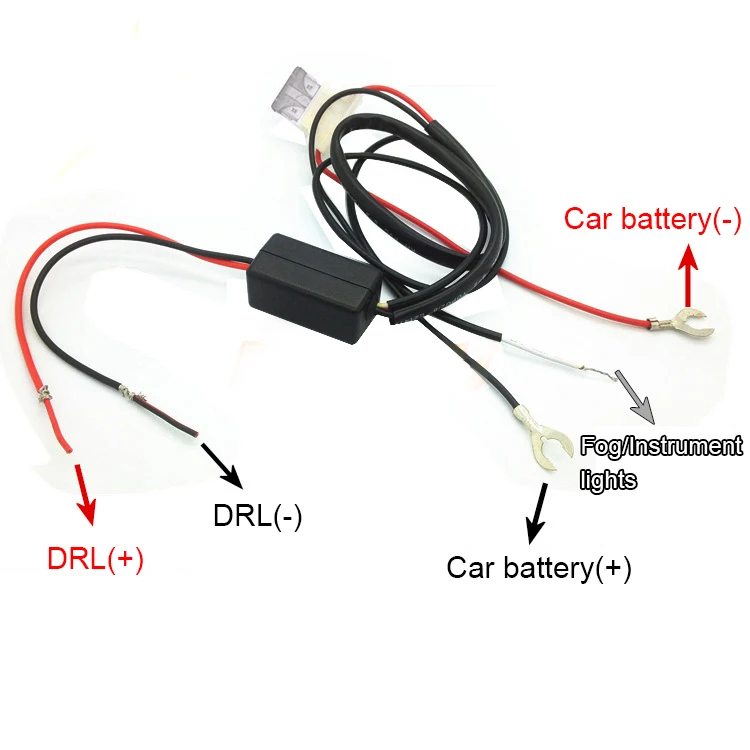 Car LED DRL Relay Daytime Running Light Harness Auto Controller On/Off Switch Parking Wholesales Free Shipping | Автомобили и