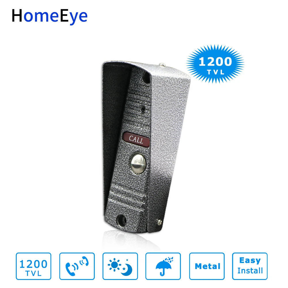 Видеодомофон HomeEye 4-проводная Система доступа 2-4 дюйма сенсорная кнопка домофон