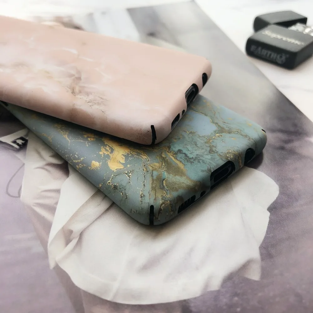 Туманно красоты для samsung Galaxy S7edge Дело Мода Люкс Мрамор рисунком тяжелых случаях