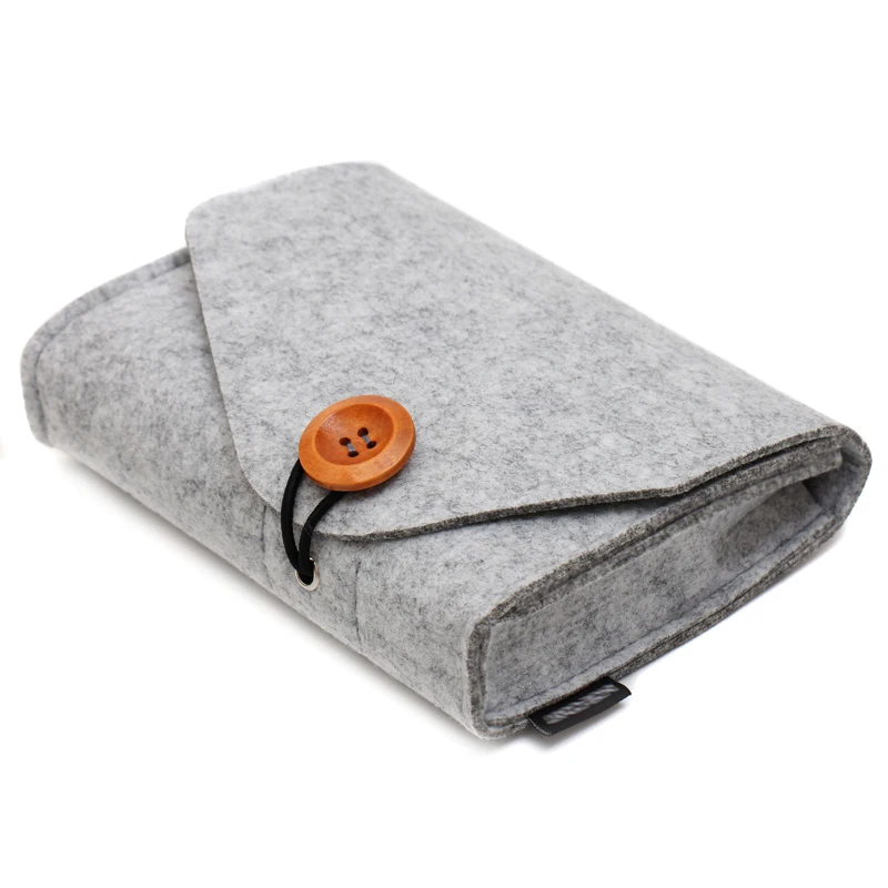 Модная сумка для хранения внешнего аккумулятора 2020 2 цвета миниатюрный фетровый