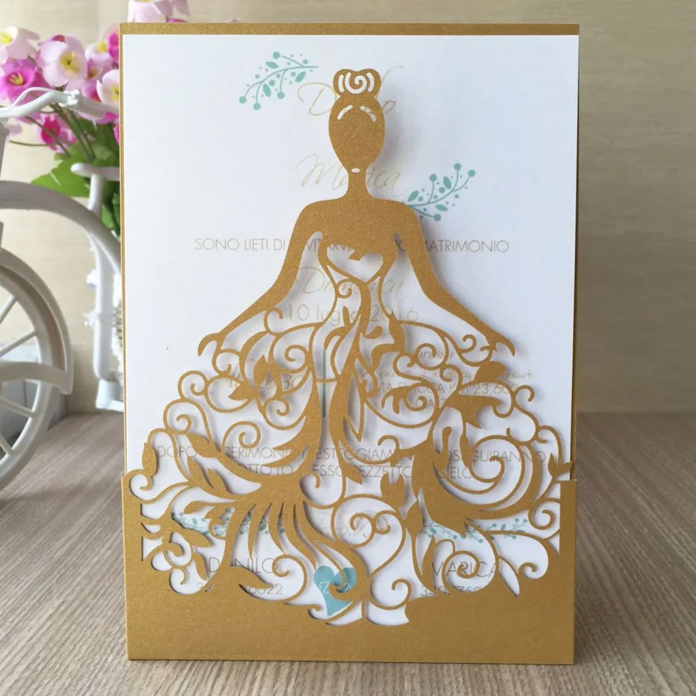 Красивая девушка пригласительная карта для взрослых разные цвета на заказ|card