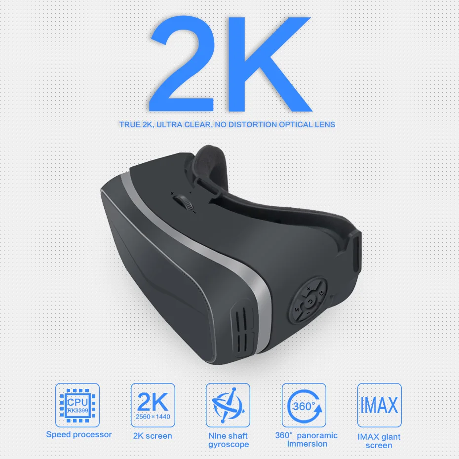 Очки виртуальной реальности 2K все в одном очки с 3D гарнитурой IPS 5 дюйма TFT 2560*1440