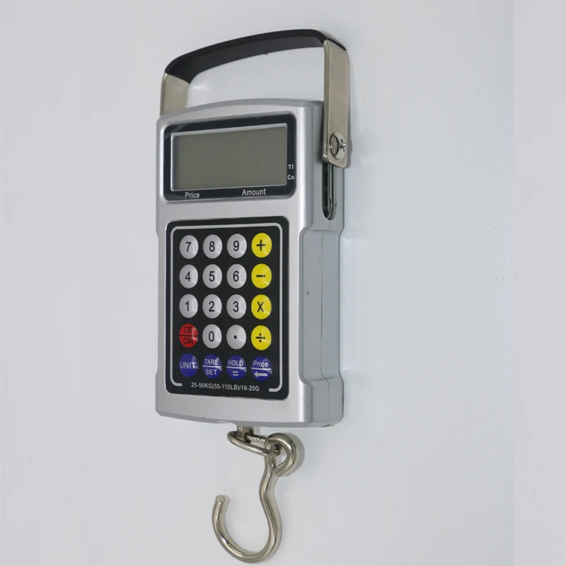 Портативные весы 7 в 1 электронные для рыбьего багажа 50 кг с калькулятором и